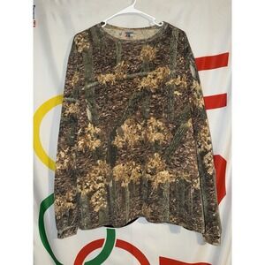 Vintage America's Best Camo T Shirt 2XL Long Sleeve Hunting 90s Y2K